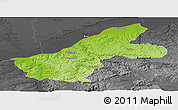 Physical Panoramic Map of Ruse, darken, desaturated