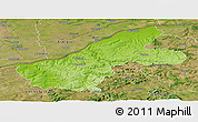 Physical Panoramic Map of Ruse, satellite outside