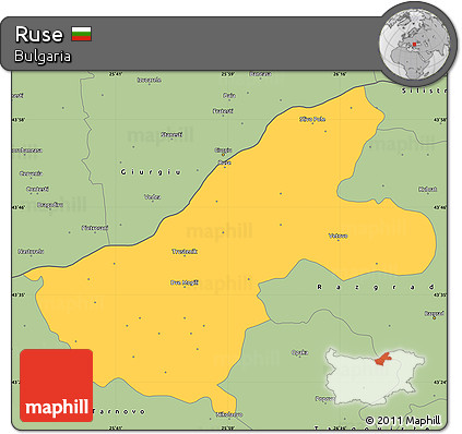 Savanna Style Simple Map of Ruse