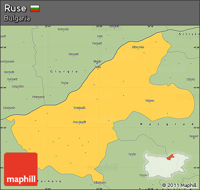 Savanna Style Simple Map of Ruse