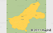 Savanna Style Simple Map of Ruse, single color outside