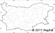 Blank Simple Map of Bulgaria, cropped outside, no labels