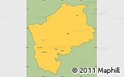 Savanna Style Simple Map of Sliven, cropped outside