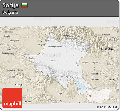 Classic Style 3D Map of Sofija