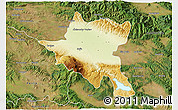Physical 3D Map of Sofija, satellite outside