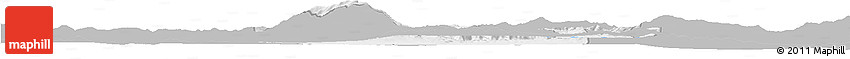 Gray Horizon Map of Sofija, single color outside