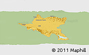 Savanna Style Panoramic Map of Sofija, single color outside