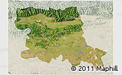 Satellite 3D Map of Stara Zagora, lighten