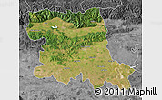 Satellite Map of Stara Zagora, desaturated