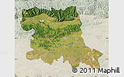Satellite Map of Stara Zagora, lighten