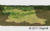 Satellite Panoramic Map of Stara Zagora, darken