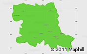 Political Simple Map of Stara Zagora, single color outside