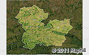 Satellite 3D Map of Targoviste, darken