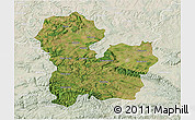 Satellite 3D Map of Targoviste, lighten
