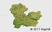 Satellite 3D Map of Targoviste, single color outside