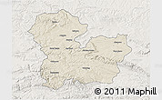 Shaded Relief 3D Map of Targoviste, lighten