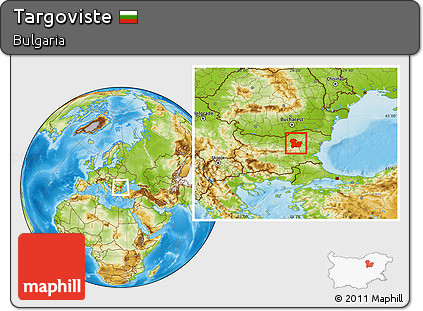 Physical Location Map of Targoviste