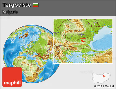 Physical Location Map of Targoviste
