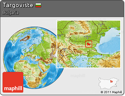 Physical Location Map of Targoviste