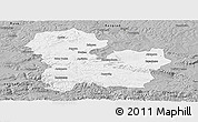 Gray Panoramic Map of Targoviste
