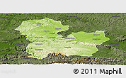 Physical Panoramic Map of Targoviste, darken
