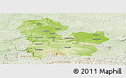 Physical Panoramic Map of Targoviste, lighten