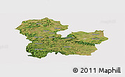 Satellite Panoramic Map of Targoviste, cropped outside