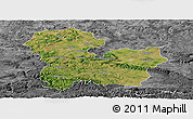 Satellite Panoramic Map of Targoviste, desaturated