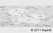 Silver Style Panoramic Map of Targoviste