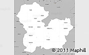 Gray Simple Map of Targoviste