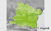 Physical 3D Map of Varna, desaturated