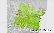 Physical 3D Map of Varna, lighten, desaturated