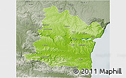 Physical 3D Map of Varna, semi-desaturated