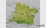 Satellite 3D Map of Varna, lighten, desaturated