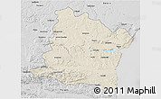 Shaded Relief 3D Map of Varna, desaturated