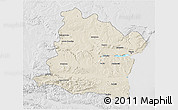 Shaded Relief 3D Map of Varna, lighten, desaturated
