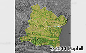 Satellite Map of Varna, desaturated