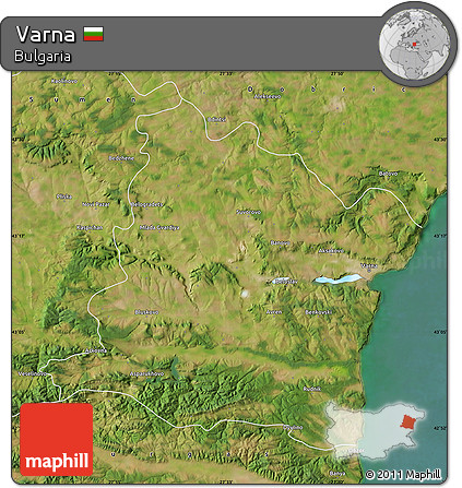 Satellite Map of Varna