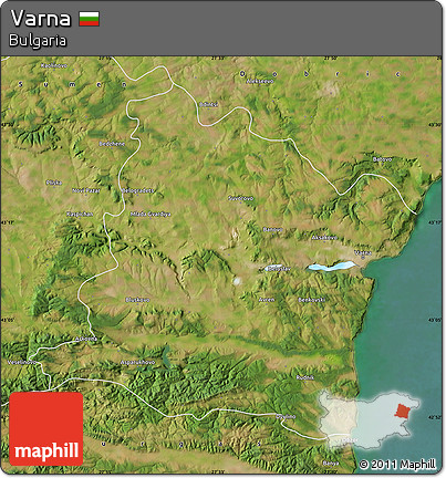 Satellite Map of Varna