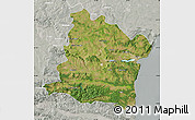 Satellite Map of Varna, lighten, semi-desaturated