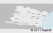 Gray Panoramic Map of Varna, single color outside