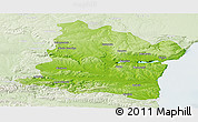 Physical Panoramic Map of Varna, lighten