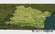 Satellite Panoramic Map of Varna, darken