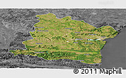 Satellite Panoramic Map of Varna, desaturated