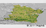 Satellite Panoramic Map of Varna, lighten, desaturated
