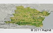 Satellite Panoramic Map of Varna, lighten, semi-desaturated