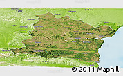 Satellite Panoramic Map of Varna, physical outside