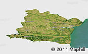 Satellite Panoramic Map of Varna, single color outside