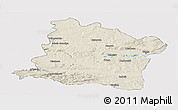 Shaded Relief Panoramic Map of Varna, cropped outside