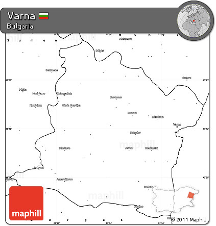 Blank Simple Map of Varna